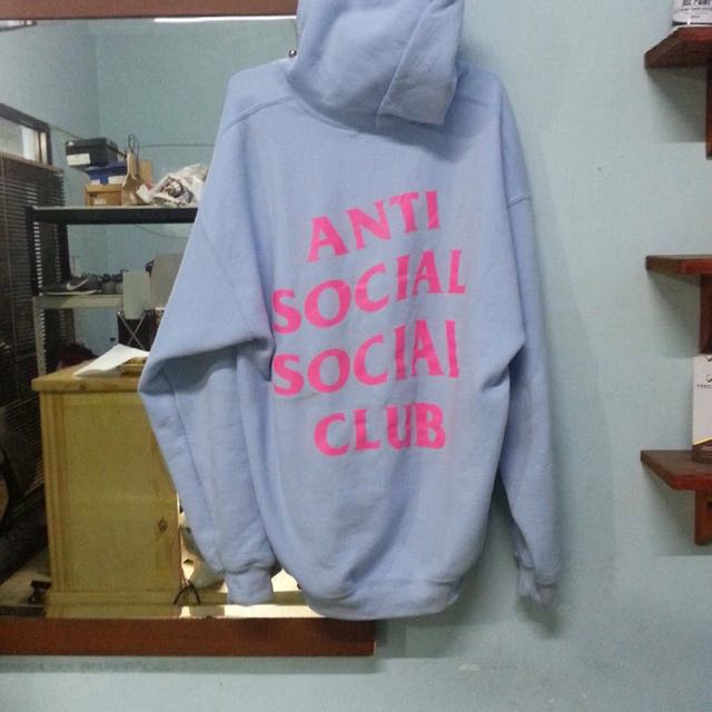 Assc baby blue hoodie top