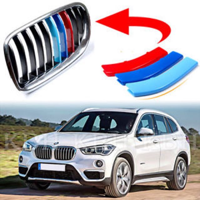 BMW X1 2016-2017 Model Kidney 7 Stripes Grill M Sports Stripe, Car ...
