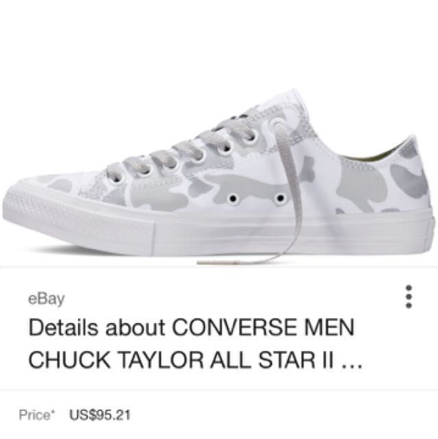 White camo clearance converse