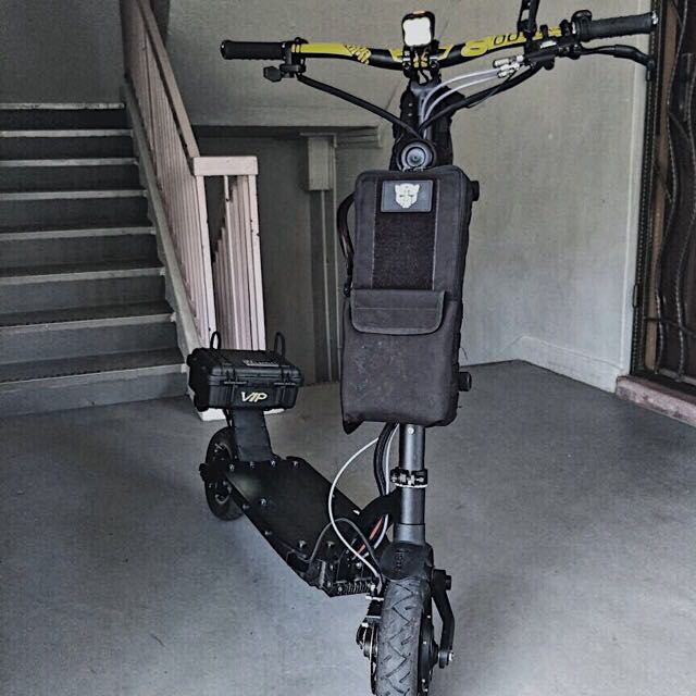 Dualtron Pelican Box 1200 w/ JBL Xtreme Mount, Carbonrevo Bracket And Alux Mount, Bicycles