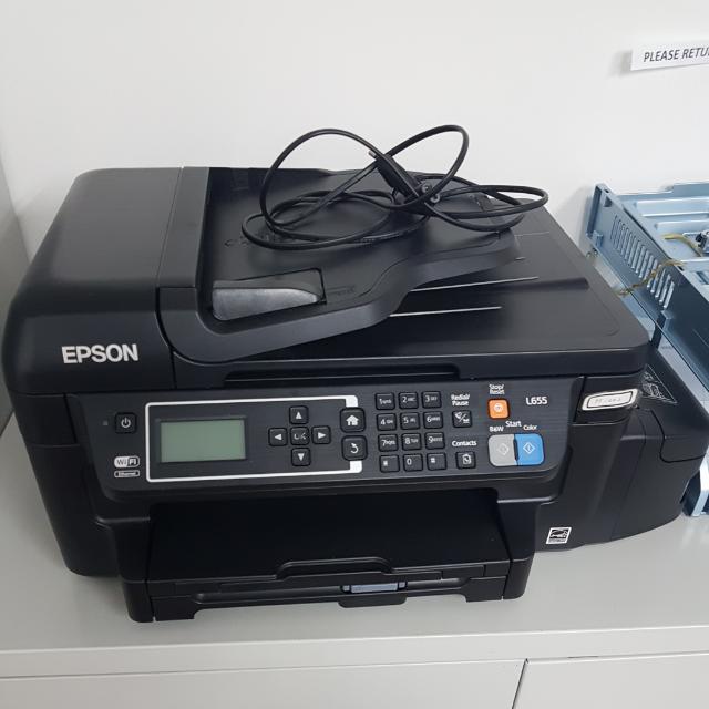 Epson L655 Ink Tank Printer, Computers & Tech, Printers, Scanners ...