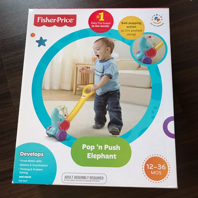 fisher price pop and push elephant