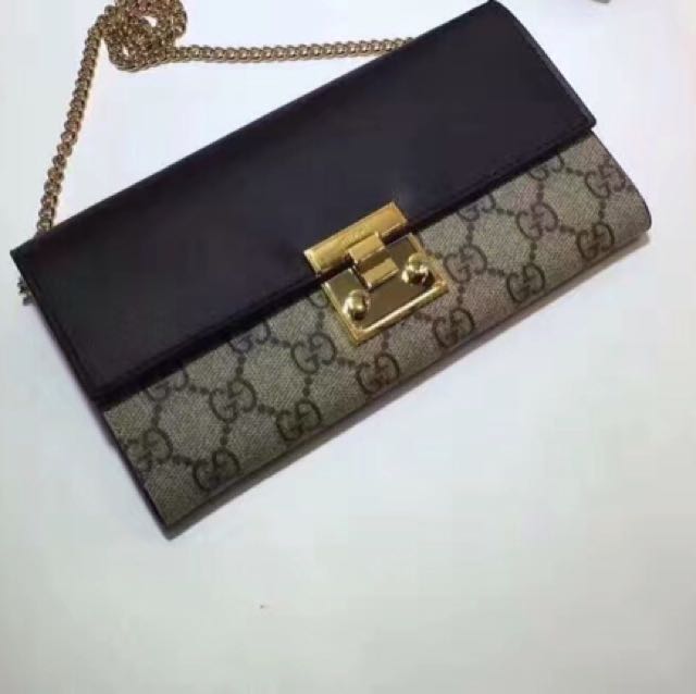 gucci padlock wallet on chain