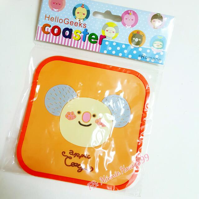 Hello Geeks Cute Cartoon Rubber Pvc Coaster Peralatan Dapur Di Photo