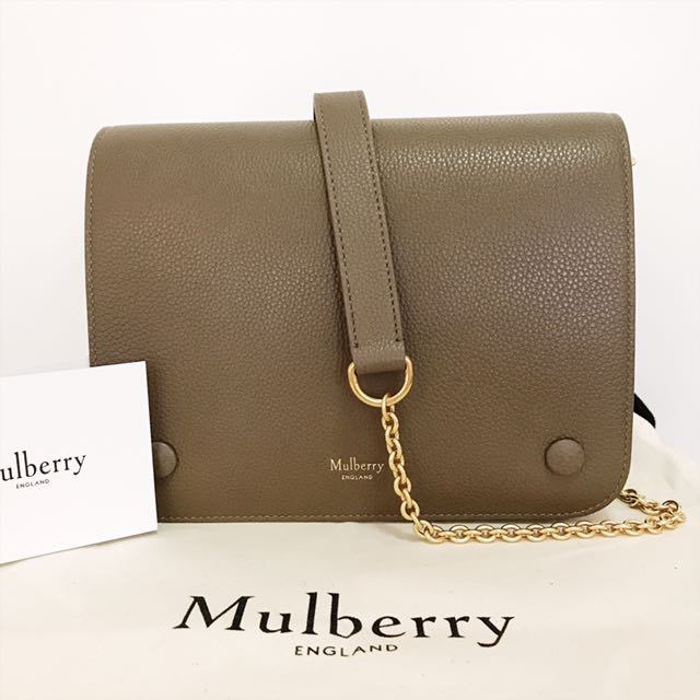 MULBERRY Clifton Clay Small Classic Grain, Luxury, Bags & Wallets on ...