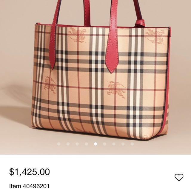 Burberry reversible clearance tote sale