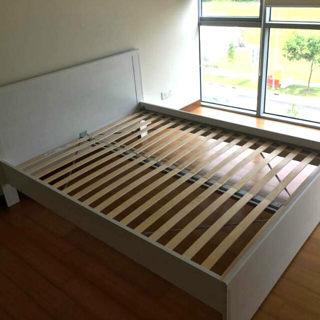 Queensized Ikea Bed Frame, Furniture & Home Living, Furniture, Bed