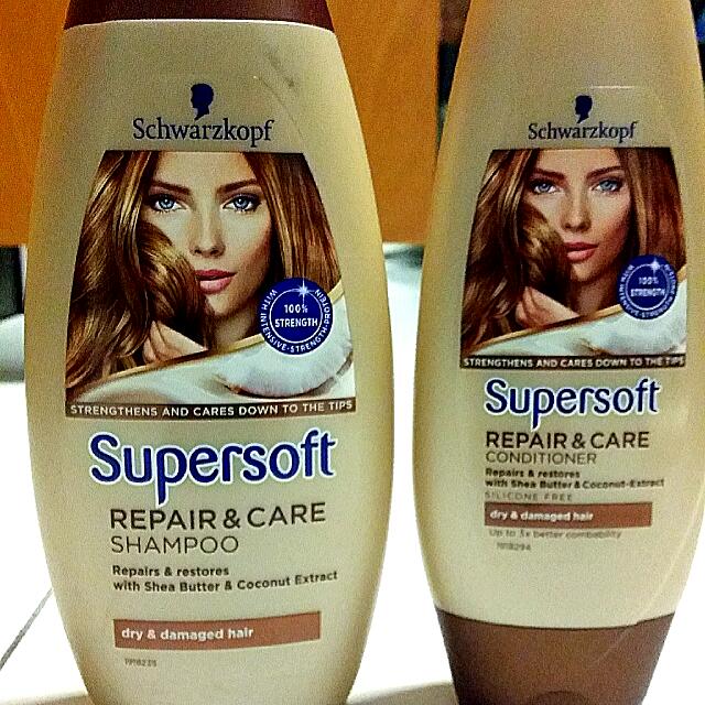 Schwarzkopf Supersoft Repair And Care Shampoo 400ml And Conditioner 250ml Beauty And Personal 0322