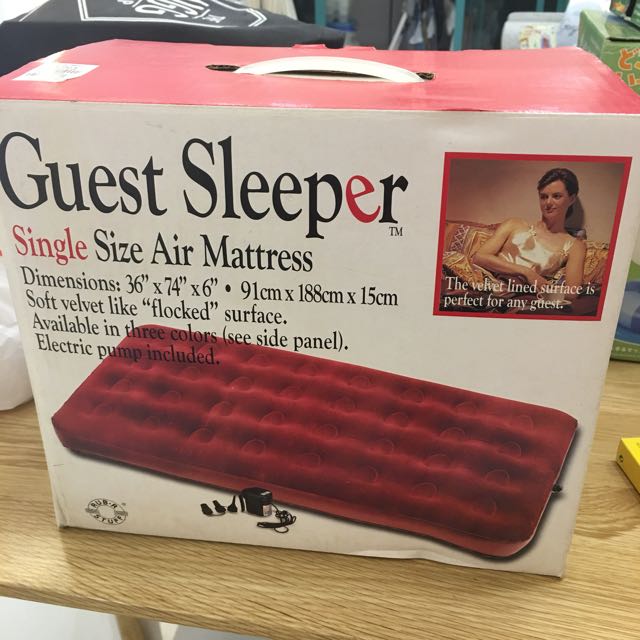 Single Size Air Mattress Bed, Furniture & Home Living, Furniture