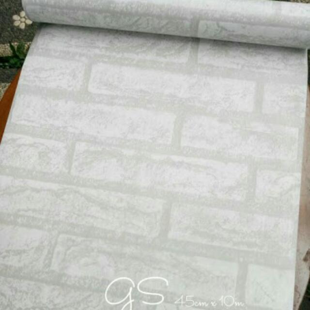 Wallpaper Motif Bata Ada Jasa Pemasangan Home