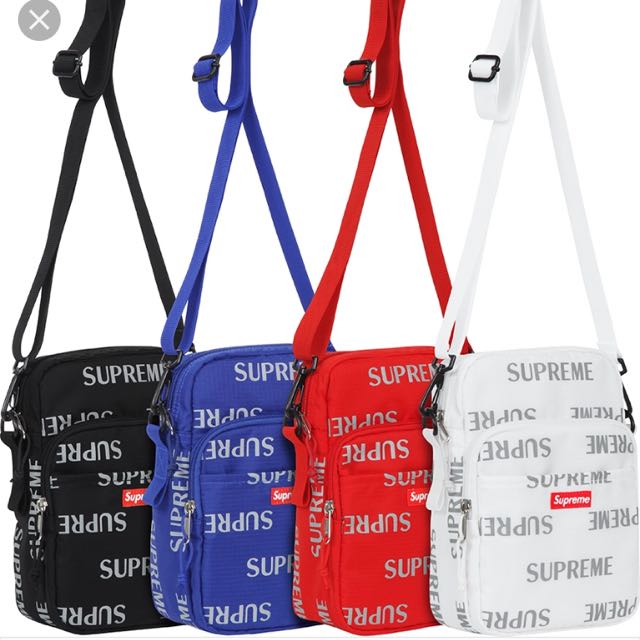 supreme red side bag