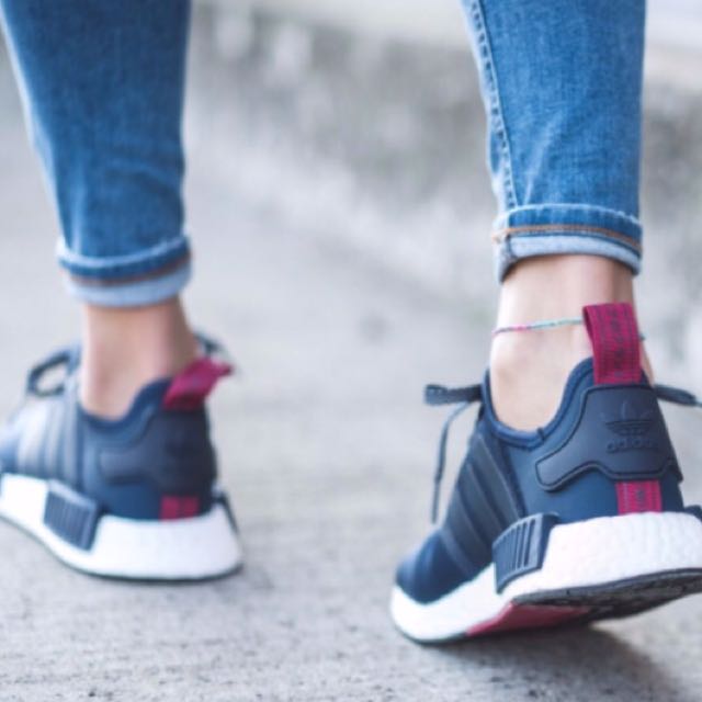Adidas NMD Women Navy Pink Women s Fashion Footwear Sneakers on Carousell