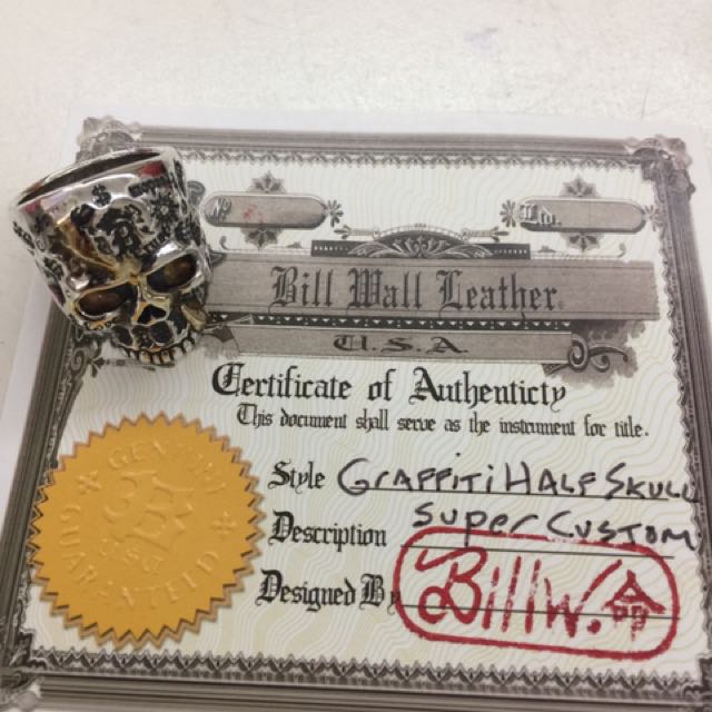 BWL super custom Malibu Graffiti Half Skull Lucky Mofo ring Bill