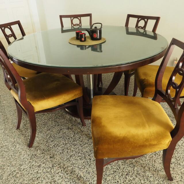 Elegant Dining Room Table 6 Chairs Furniture Tables Chairs On Carousell