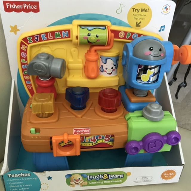 Fisher Price Workbench Laugh And Learn Toys Games Bricks