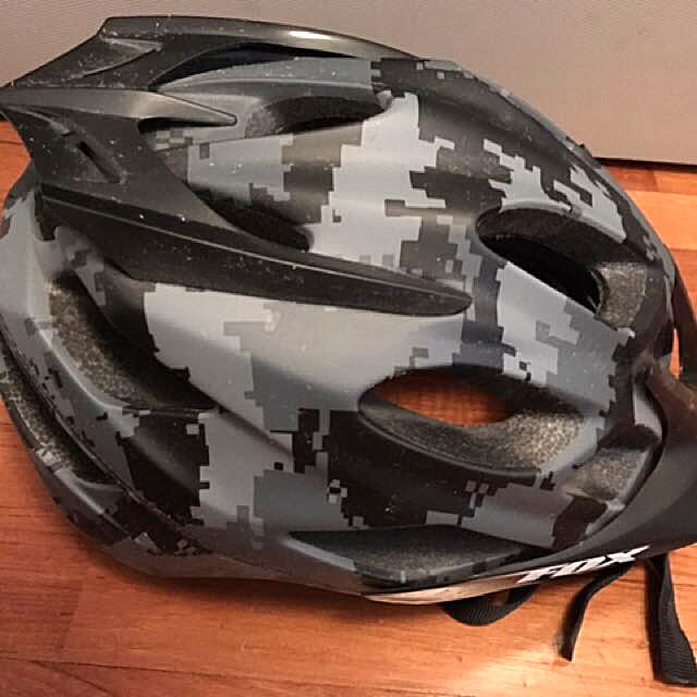 Fox Flux Helmet Black Camo, Bicycles