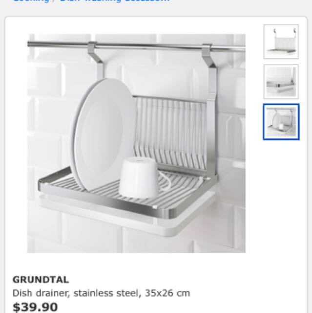 Ikea GRUNDAL Dish Drainer TV Home Appliances Kitchen Appliances Other Kitchen Appliances on Carousell