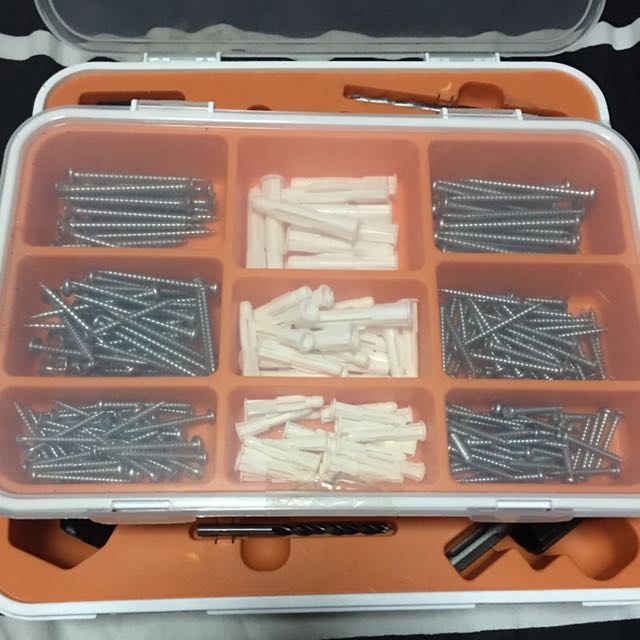 IKEA Hammer drill with screw and plug set., Furniture & Home Living