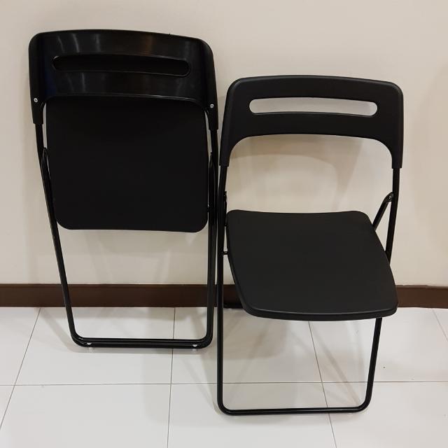 Ikea Nisse Folding Chair In Black Furniture Tables Chairs On