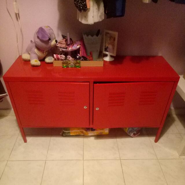 Ikea Ps Cabinet Red Home Furniture Furniture On Carousell