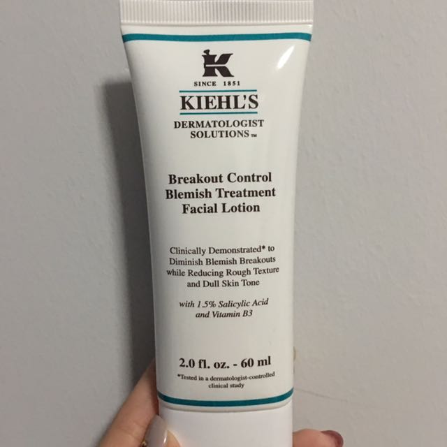 lommelygter arbejde Dronning Kiehls Breakout Control Blemish Treatment Facial Lotion, Beauty & Personal  Care, Bath & Body, Body Care on Carousell