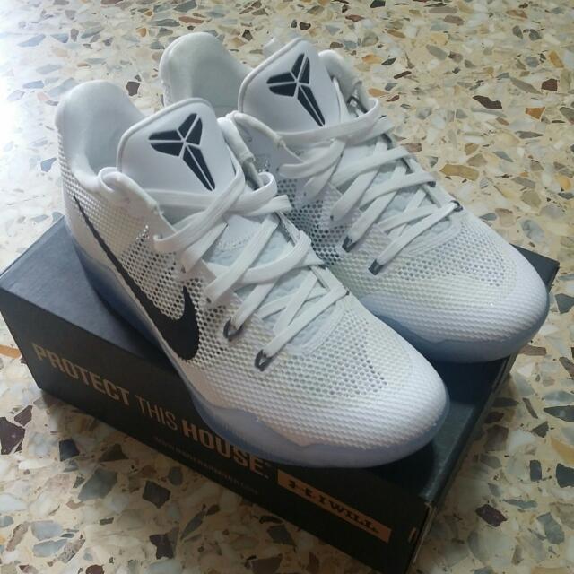 All white kobe 11 discount