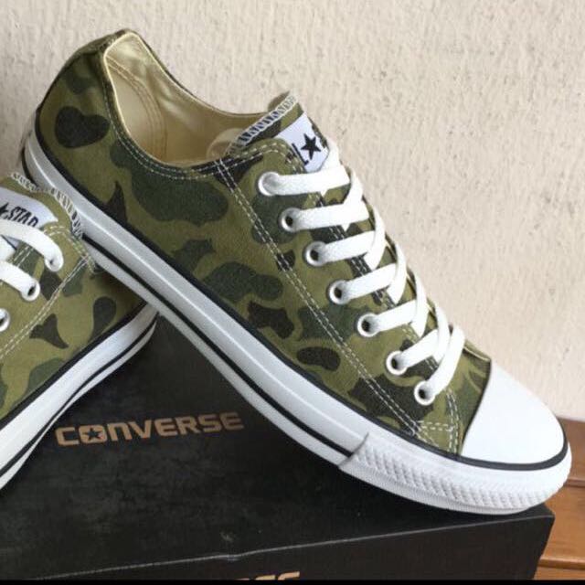 camo converse sneakers