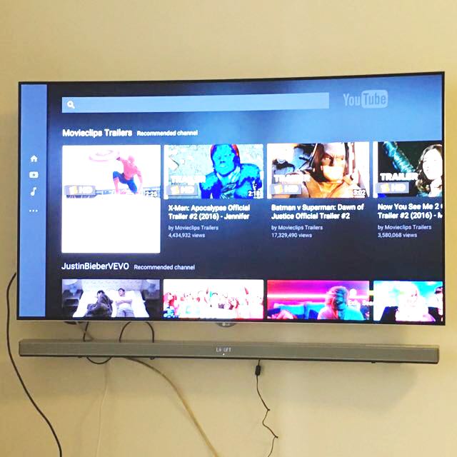 Lg 55 Oled 3d Curved Smart Tv Lg Curved Sound Bar Woofer 3d