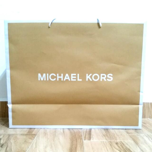 michael kors plastic bag