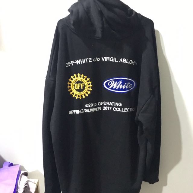 Off white on sale work hoodie