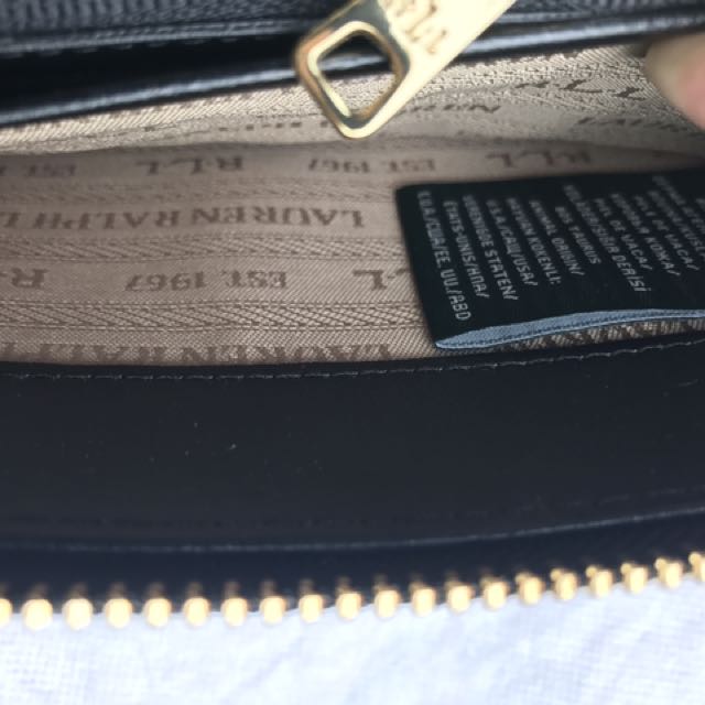 Ralph Lauren Nero Leather Women Wallet