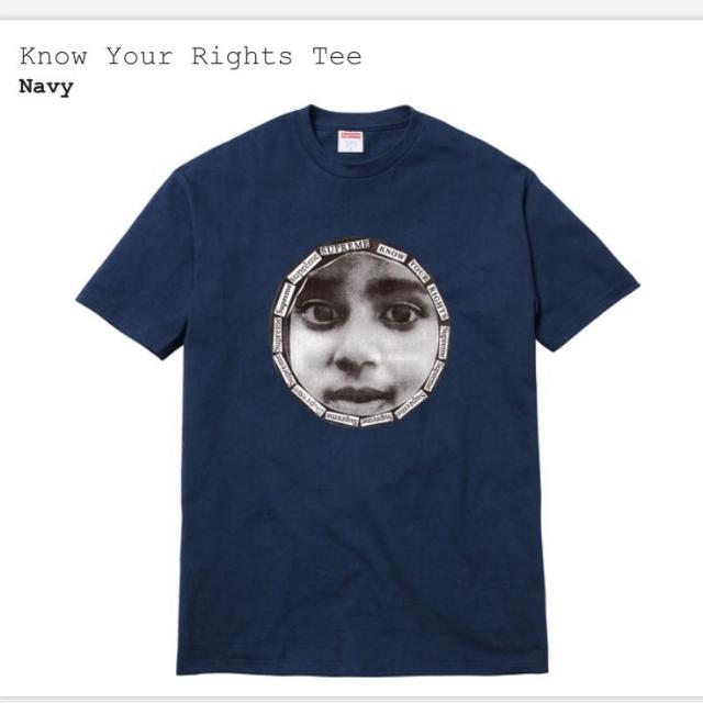 supreme know your rights tee