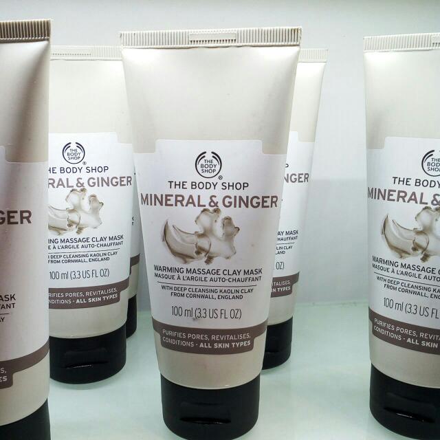 THE BODY SHOP MINERAL & GINGER WARMING MASSAGE CLAY MASK (100ml