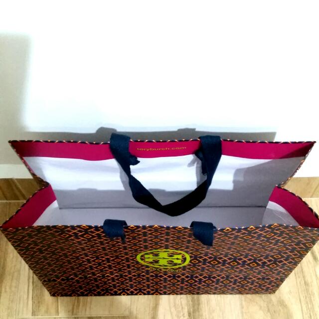 tory burch plastic bag