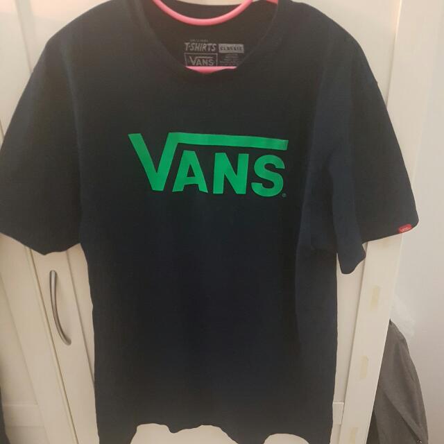 vans t shirt mens navy