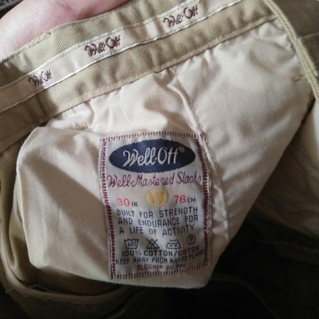 Well Off Pants Men S Fashion Bottoms Trousers On Carousell
