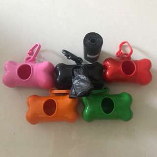 Dog Dispenser Poop Bag + 2 Roll Free