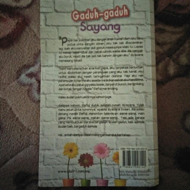 Gaduh Gaduh Sayang Novel Books Amp Stationery Books On Carousell
