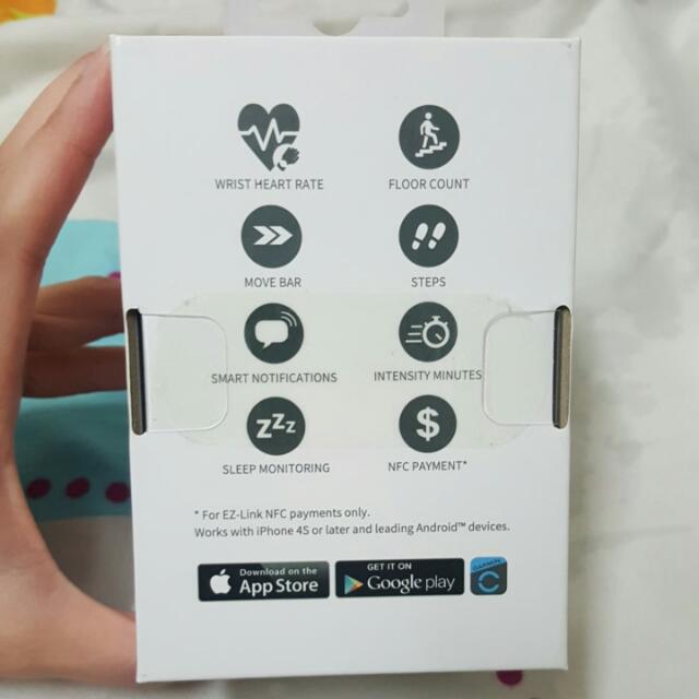 Garmin Vivosmart HR EZ Link Mobile Phones Gadgets Wearables Smart Watches on Carousell