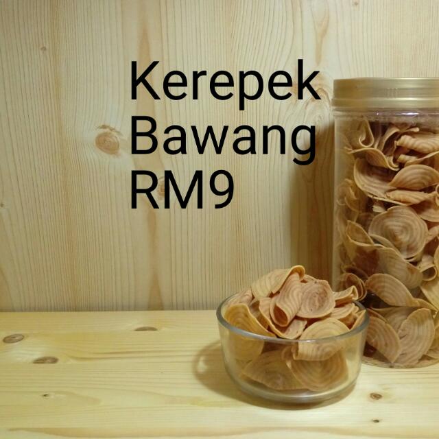 Kerepek Bawang, Pisang Tanduk Masin & Opak Kari, Food 