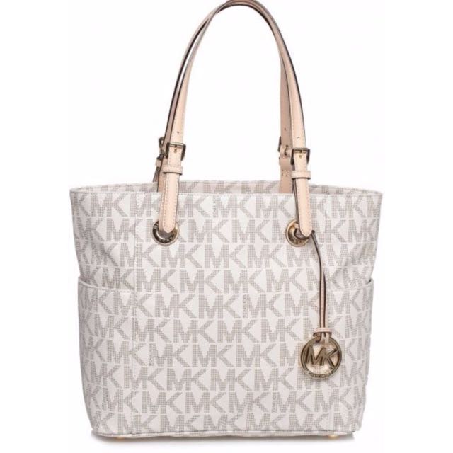 michael kors jet set ew signature tote