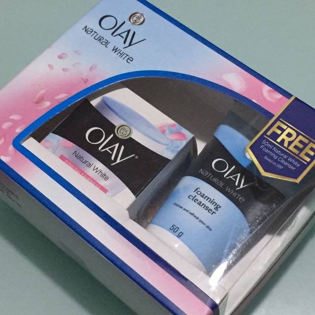 facial foam olay natural white