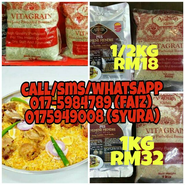 Pes Nasi Arab Food Drinks Instant Food On Carousell