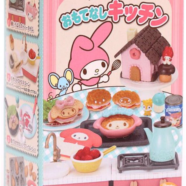 Re Ment My Melody Hospitality Kitchen Set 6 Toys Games Bricks Figurines On Carousell