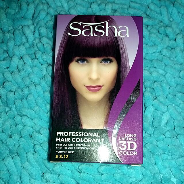 Sasha Professional Hair Colorant Purple Red Health Beauty