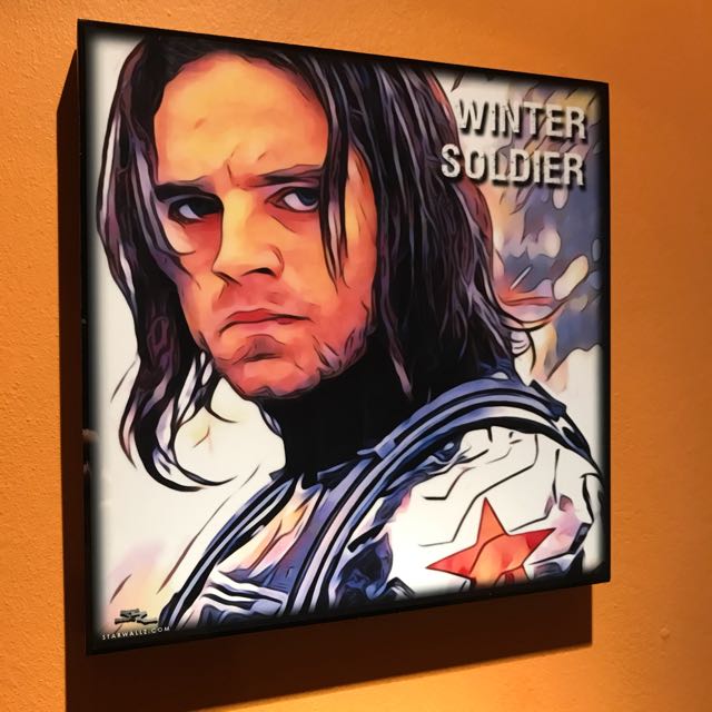 Winter Soldier Pop Art Poster Frame Design Craft Art