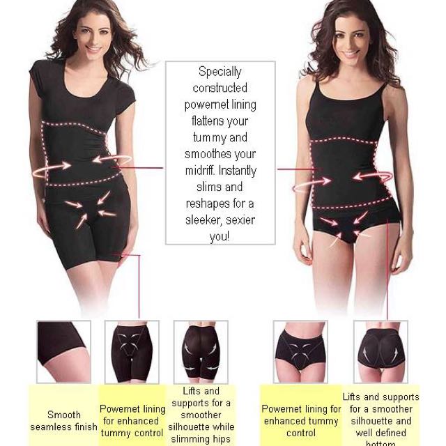 Powernet Cotton Lining Women Body Shape Underwear / Women Underwear Sliming  Body Suit