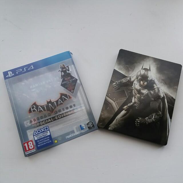 Batman Arkham Knight special Edition Metal Case Ps4, Video Gaming, Video  Games, PlayStation on Carousell