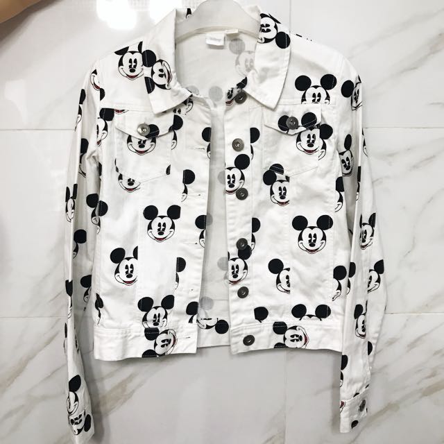 Disney x Forever21 Mickey Mouse Denim Jacket Fesyen Wanita