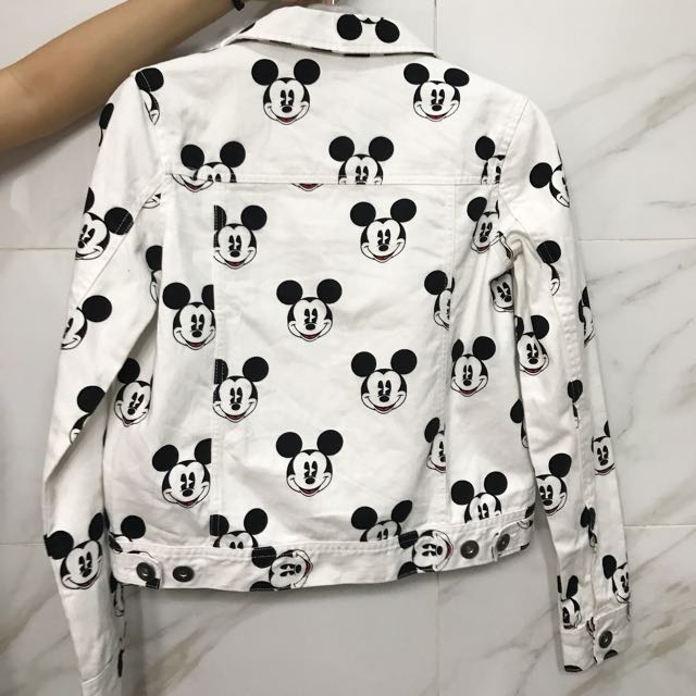 Forever 21 mickey sales mouse denim jacket